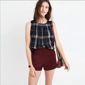 Madewell Williams Corduroy High-waist Shorts